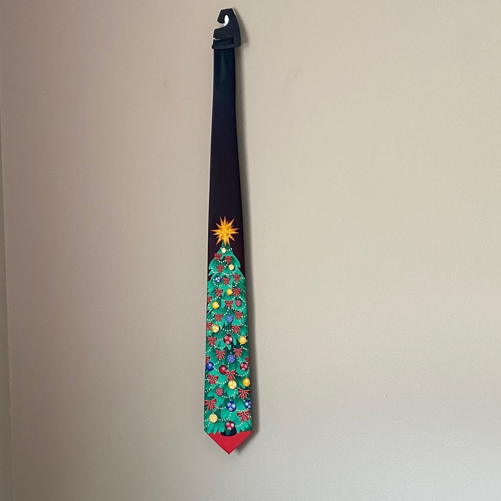 New Colorful Christmas Tree Tie